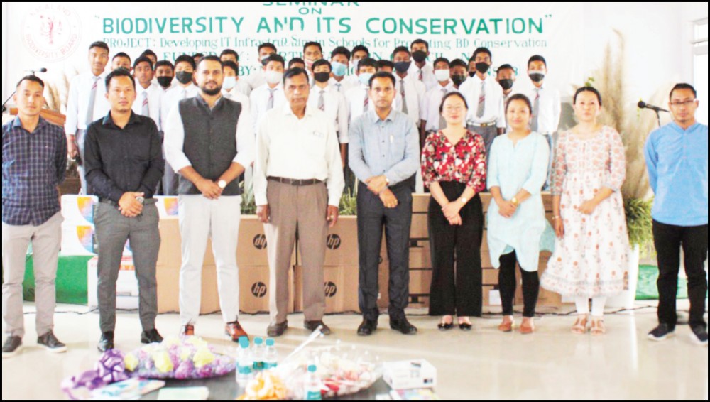 NSBB members and resource persons along with students and faculty of Vidhya Bhawan Higher Secondary School on March 18.